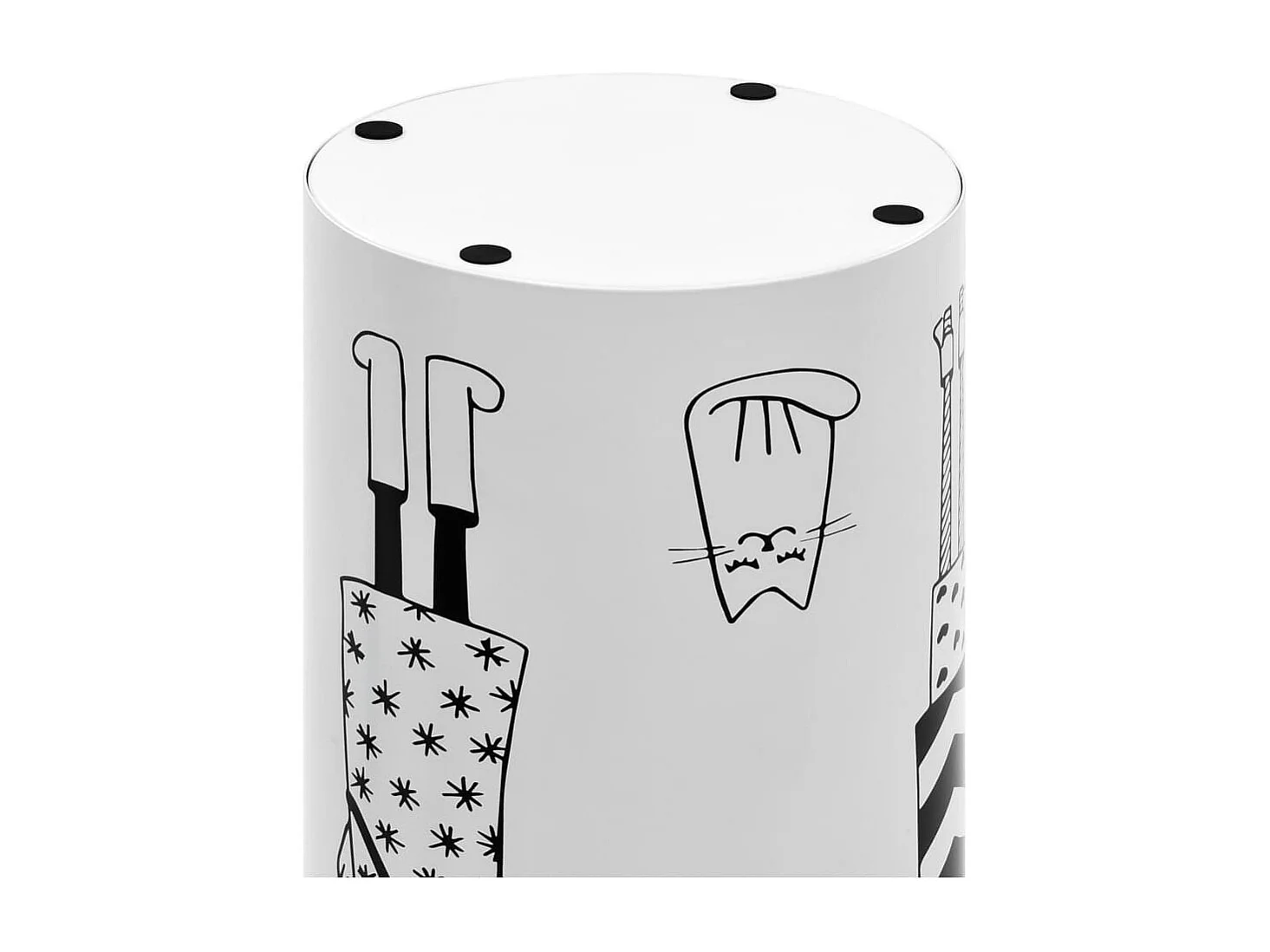 Porte-parapluie Femmes Acier Blanc