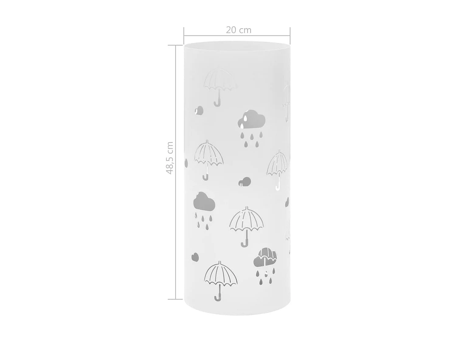 Porte-parapluie Design Parapluies Acier Blanc