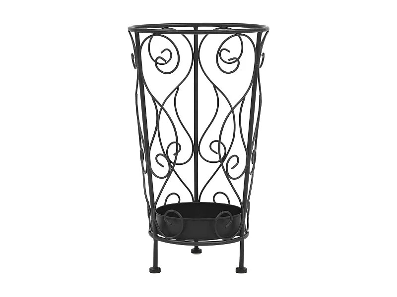 Porte-parapluie Style vintage Métal 26x46 Noir