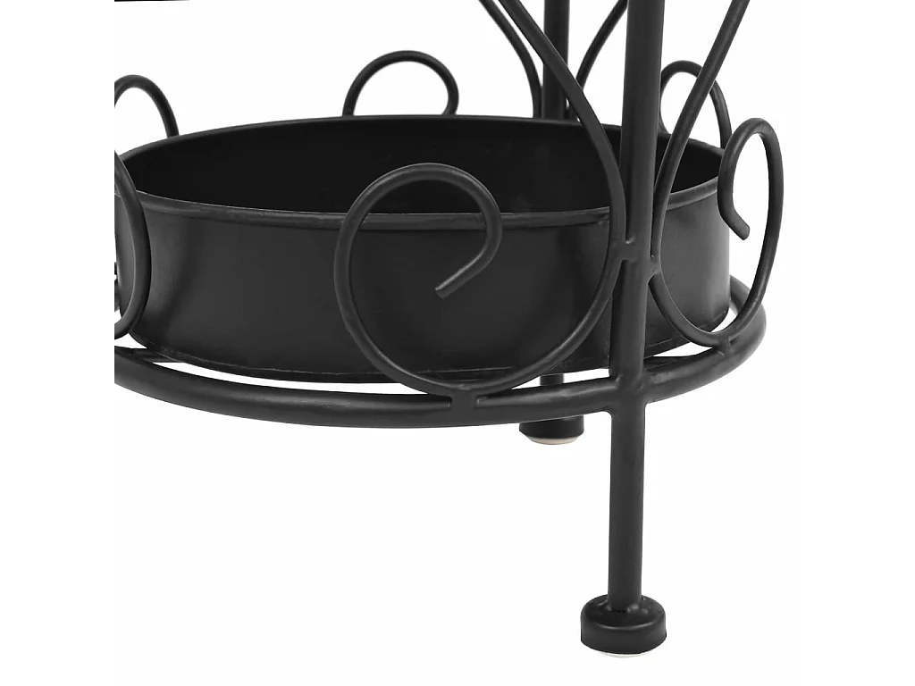 Porte-parapluie Style vintage Métal 26x46 Noir