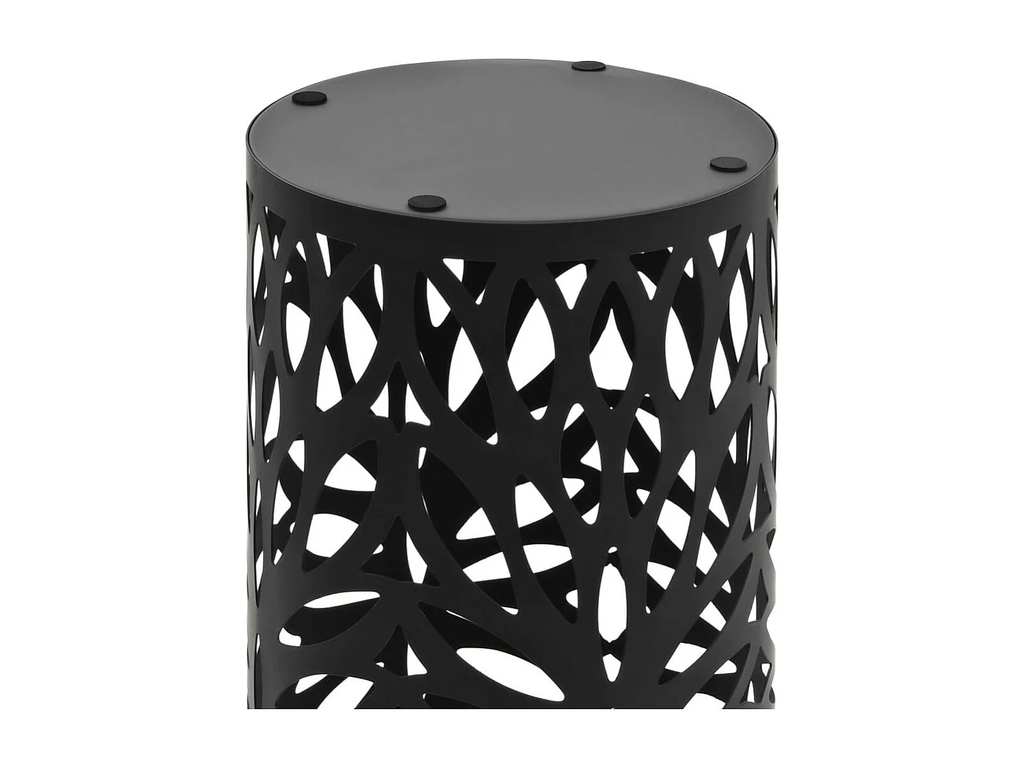 Porte-parapluie Feuilles Acier Noir