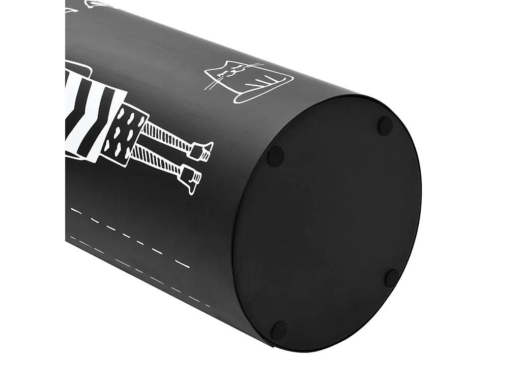 Porte-parapluie Femmes Acier Noir