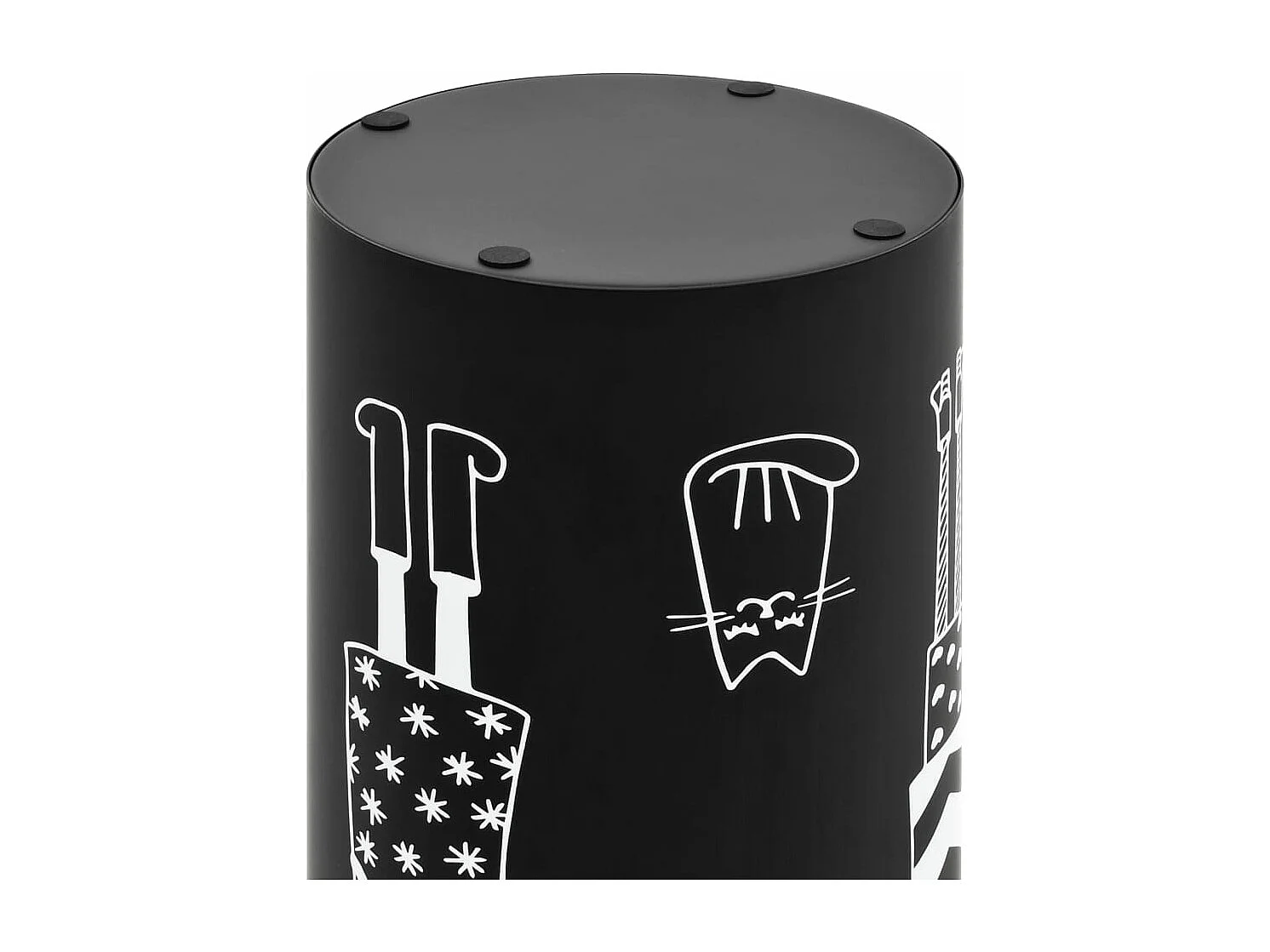 Porte-parapluie Femmes Acier Noir