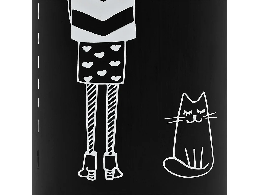 Porte-parapluie Femmes Acier Noir