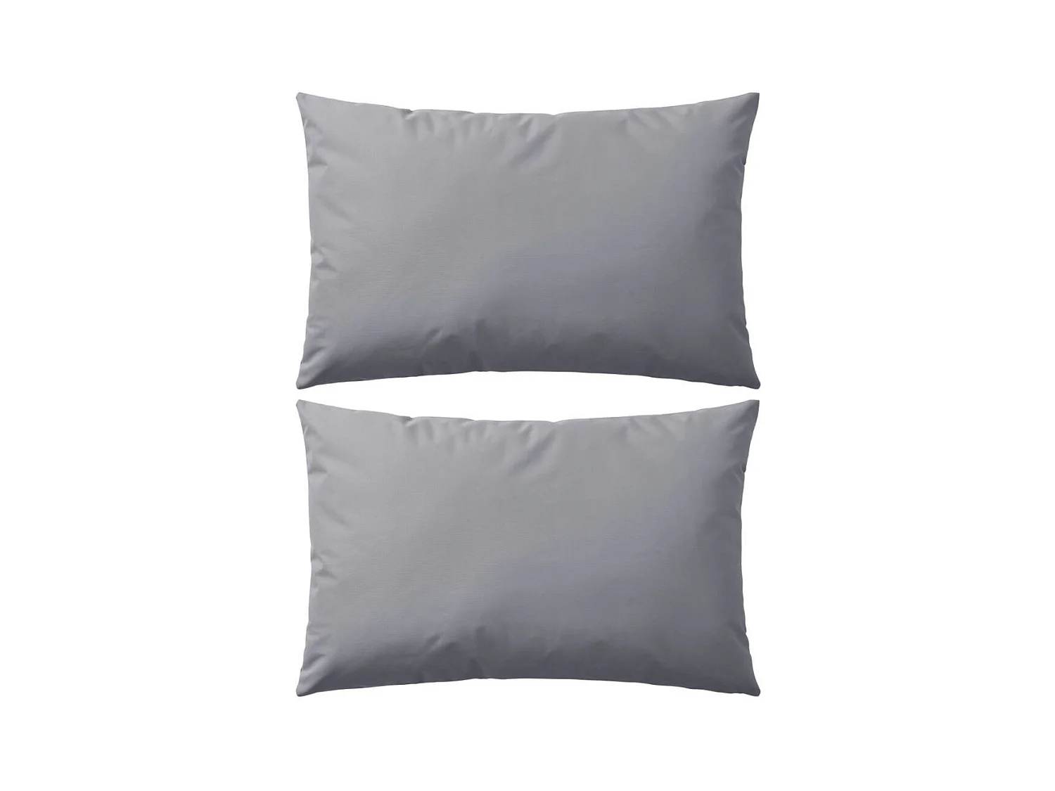 Oreiller d'extérieur 2 pièces 60x40 Gris