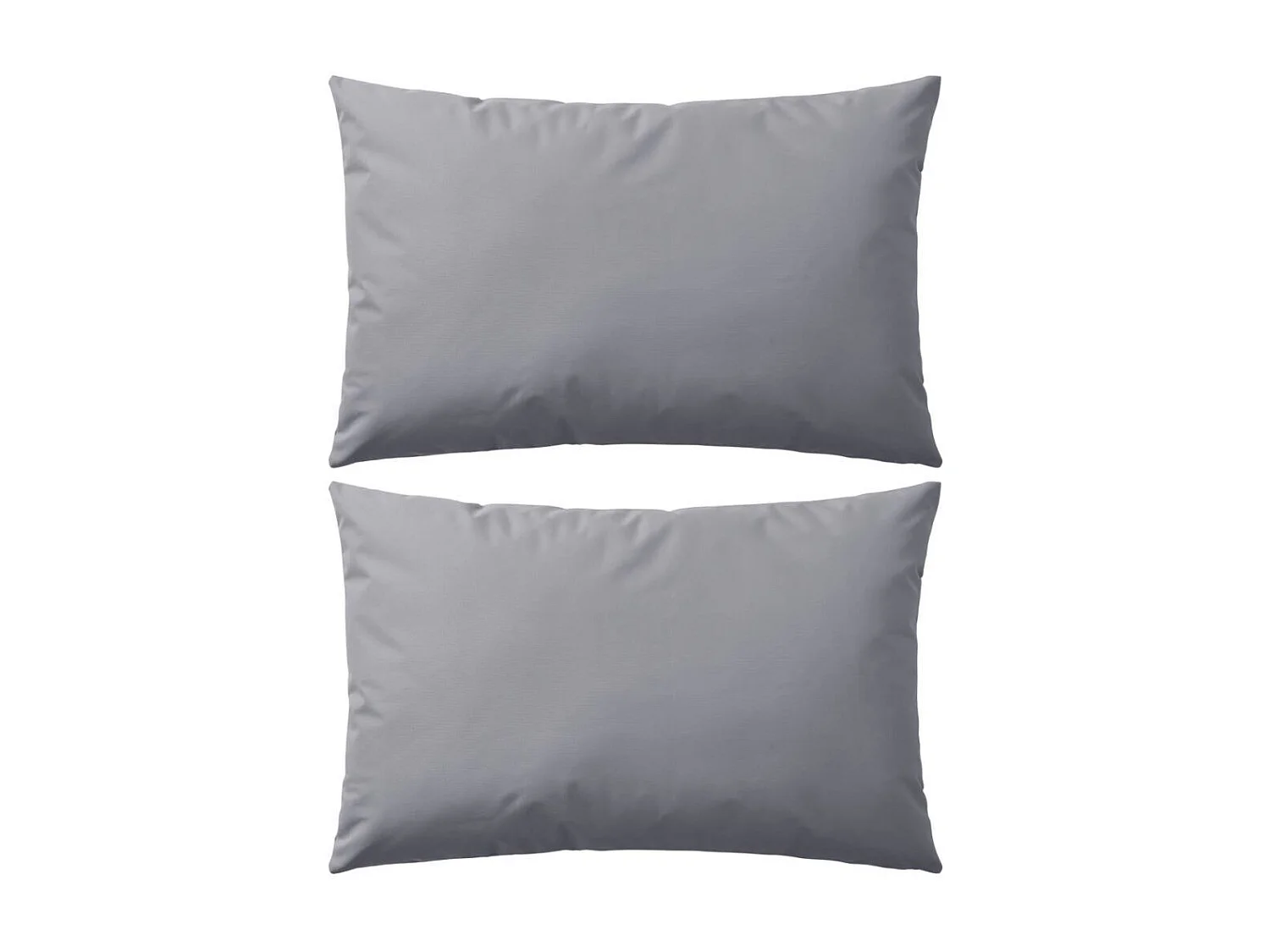 Oreiller d'extérieur 2 pièces 60x40 Gris