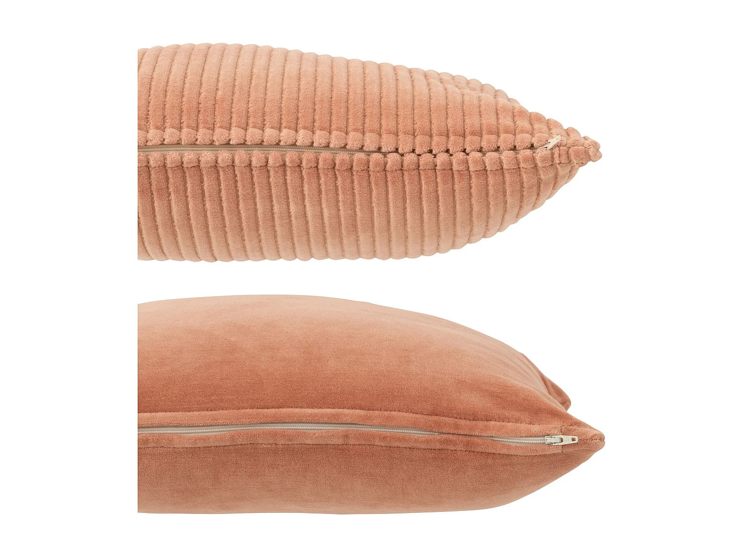 Coussin velours carré coton rose 2 pcs Bebs 44x44