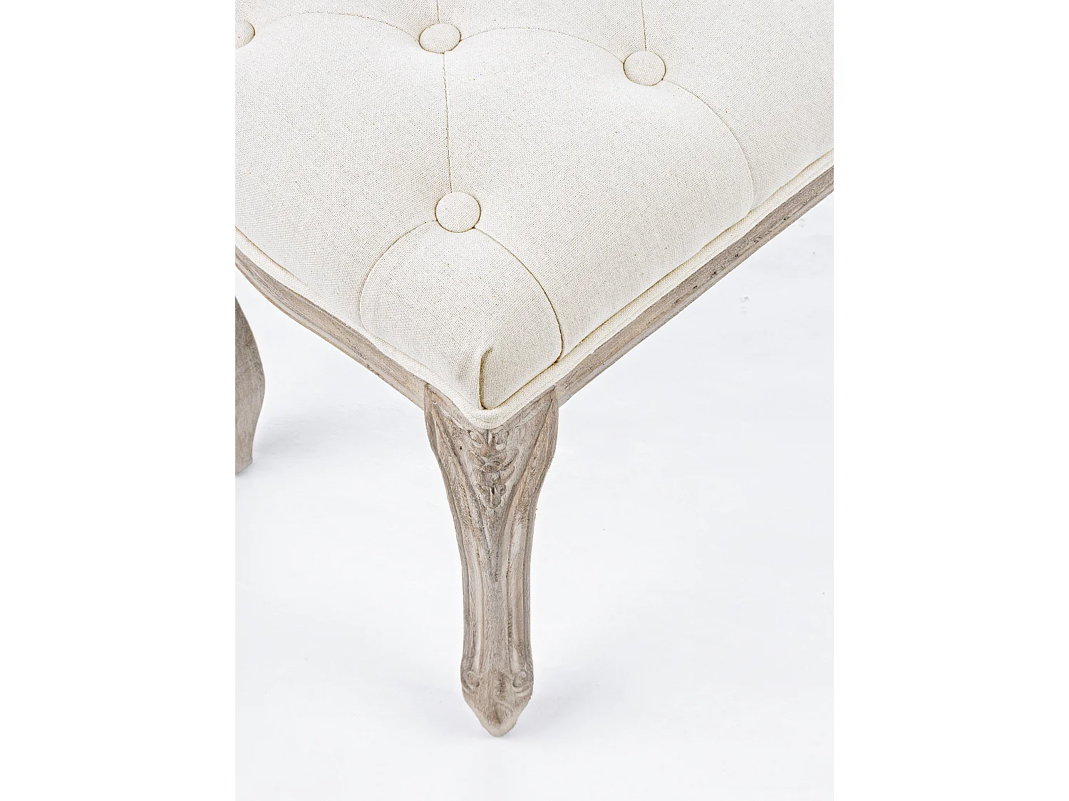 Banc bois blanc et naturel Atida L 110cm
