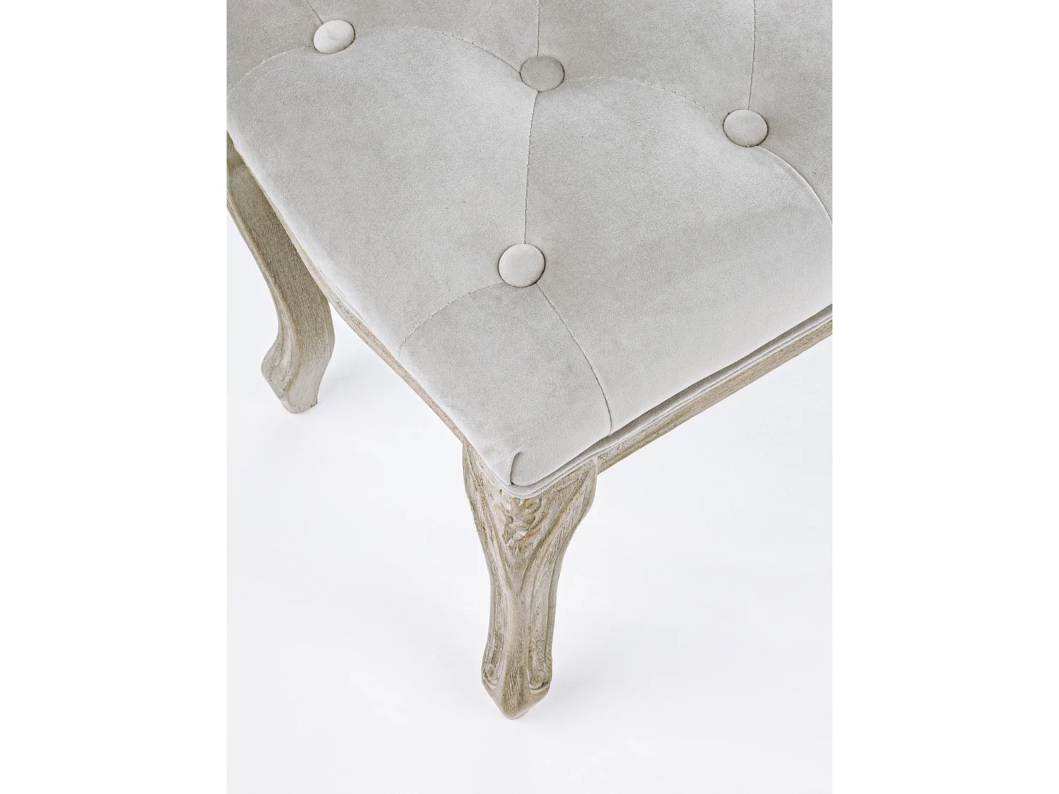 Banc bois de bouleau gris Amadia L 110cm