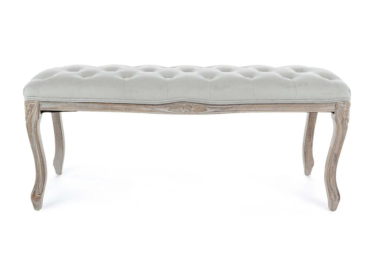 Banc bois de bouleau gris Amadia L 110cm