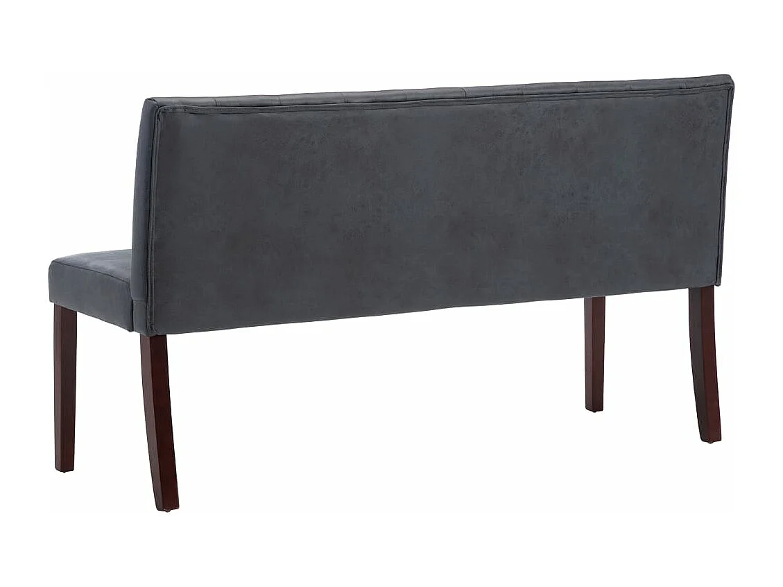 Banc 148,5cm Gris Similicuir daim