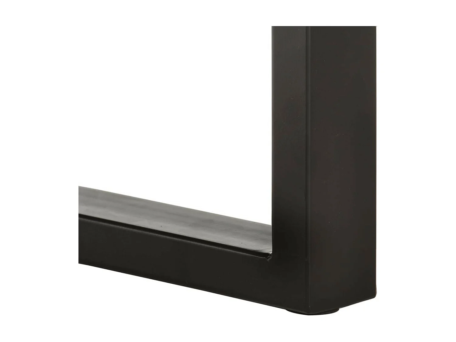 Banc au bord naturel du bois 110cm Bois d'acacia solide et acier