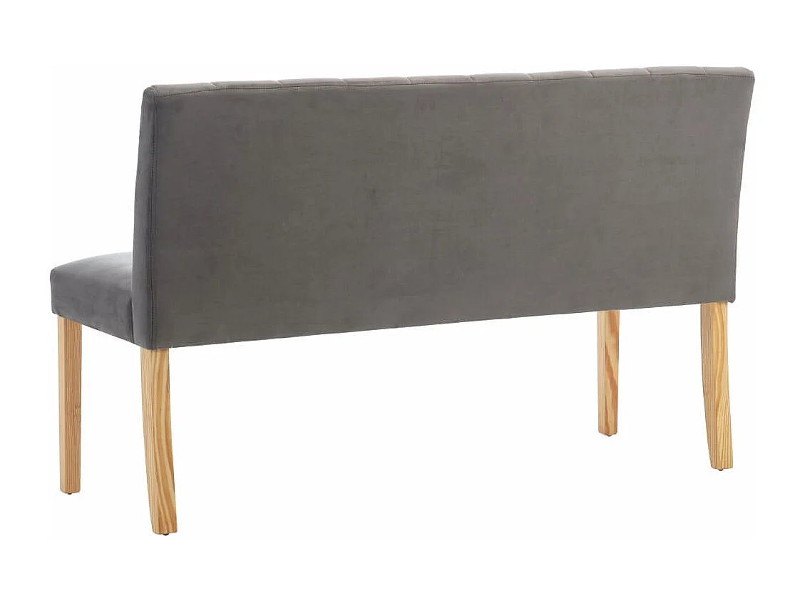 Banc 140cm Gris Tissu
