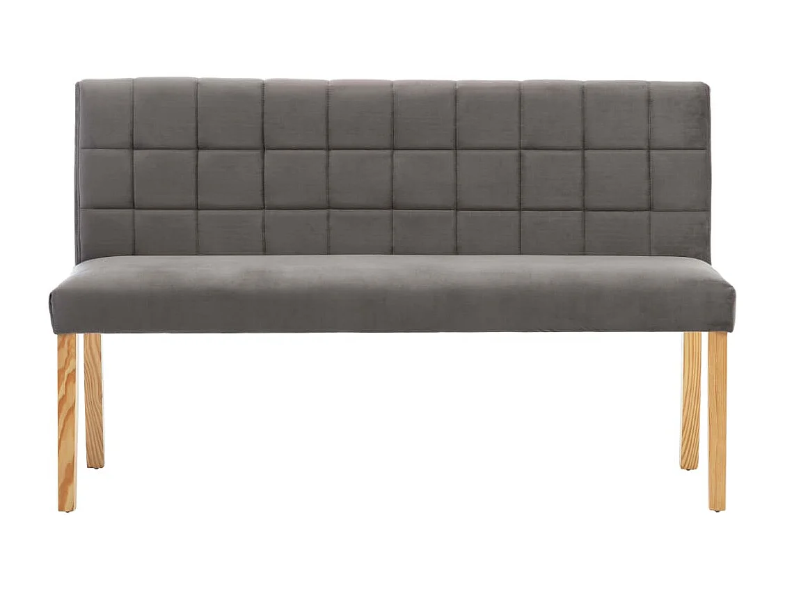 Banc 140cm Gris Tissu