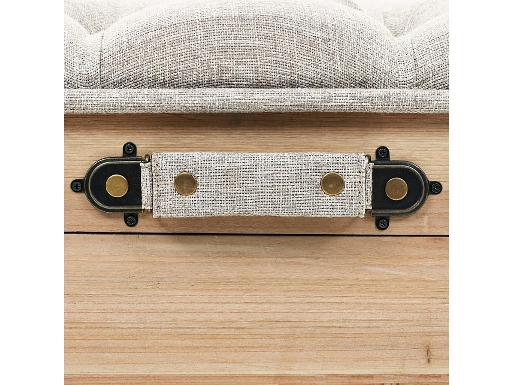 Banc de rangement 110cm Bois de sapin massif