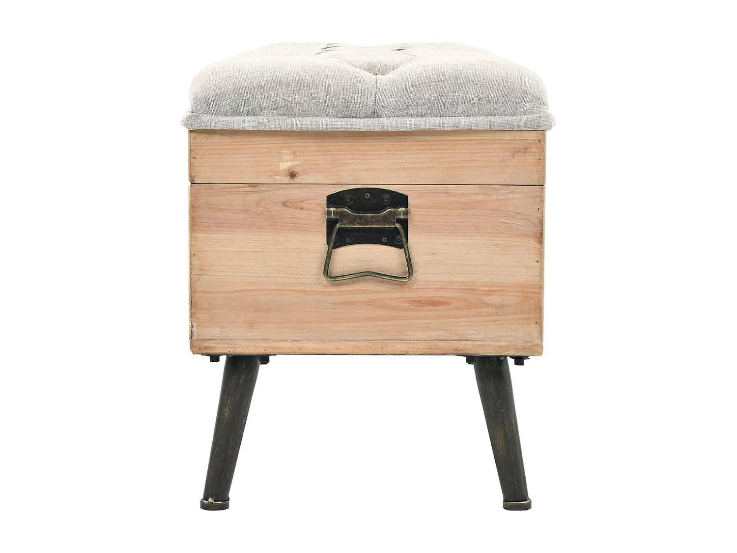 Banc de rangement 110cm Bois de sapin massif