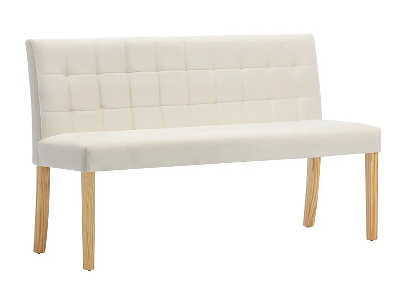 Banc 140cm Crème Tissu