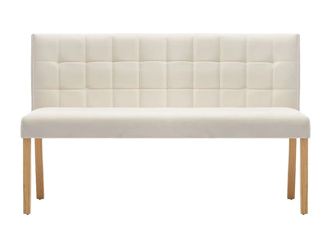 Banc 140cm Crème Tissu