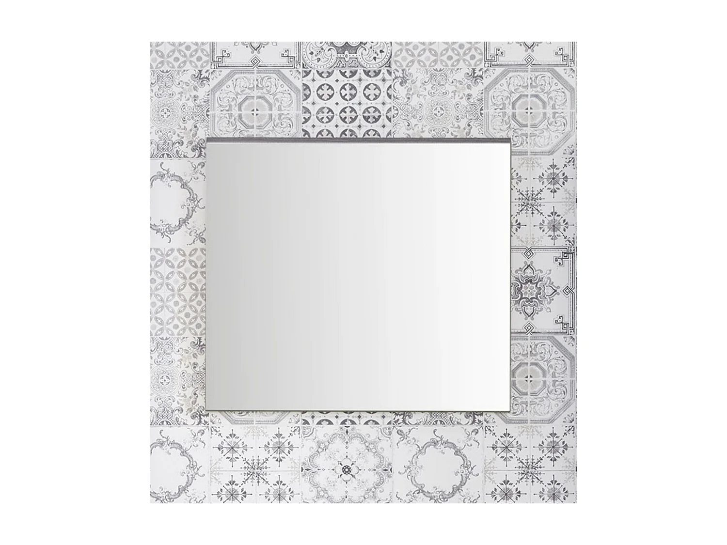 Miroir mural rectangulaire chêne gris Varok 60cm