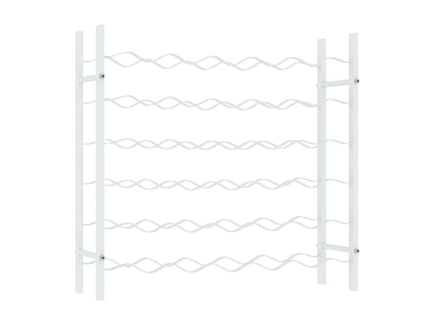 Casier à bouteilles pour 36 bouteilles Blanc Métal