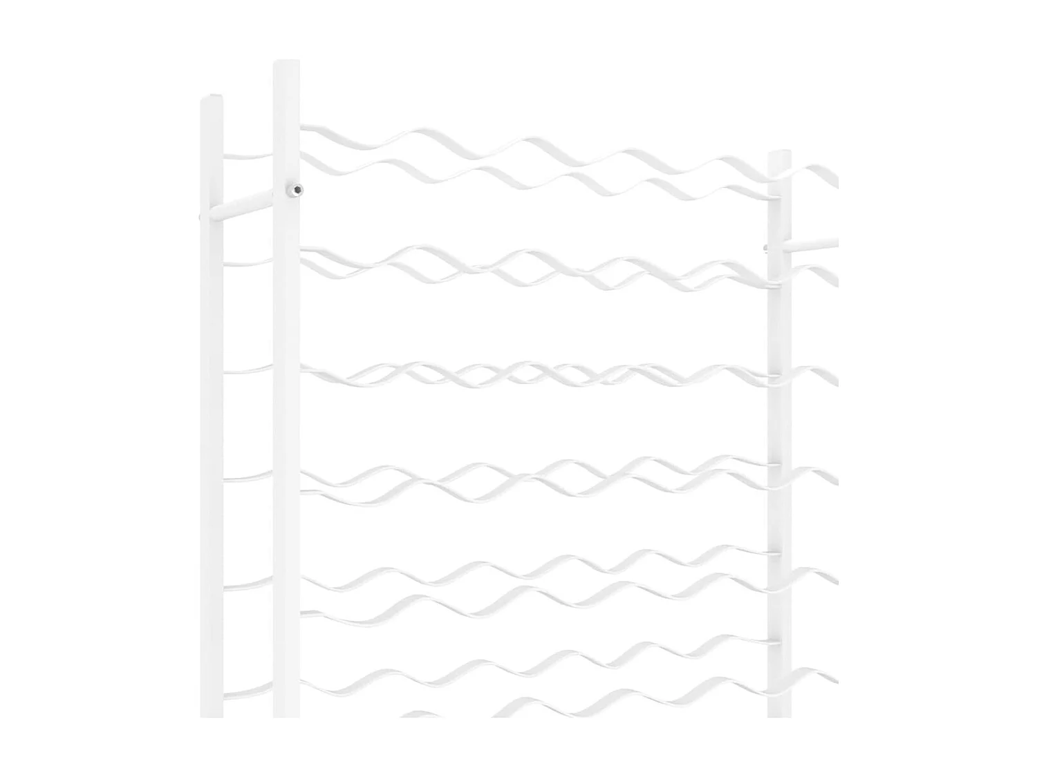 Wijnrek voor 96 flessen metaal wit