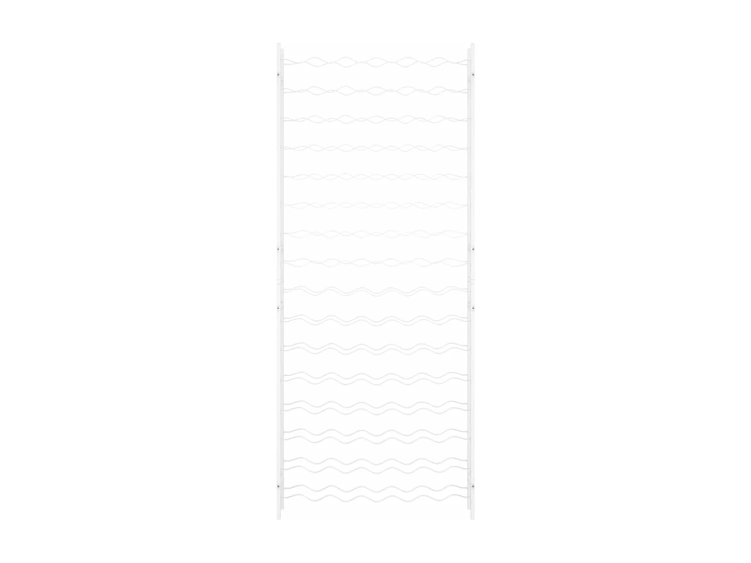 Casier à bouteilles pour 96 bouteilles Blanc Métal