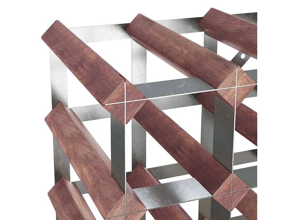 Casier à bouteilles pour 20 bouteilles Marron Bois pin solide