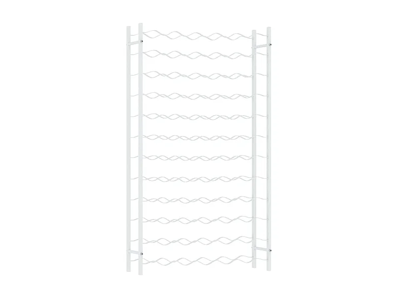 Casier à bouteilles pour 72 bouteilles Blanc Métal