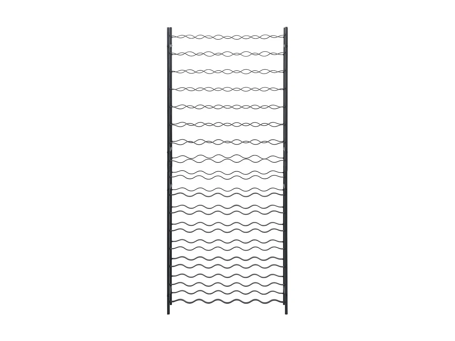 Casier à bouteilles pour 96 bouteilles Noir Fer