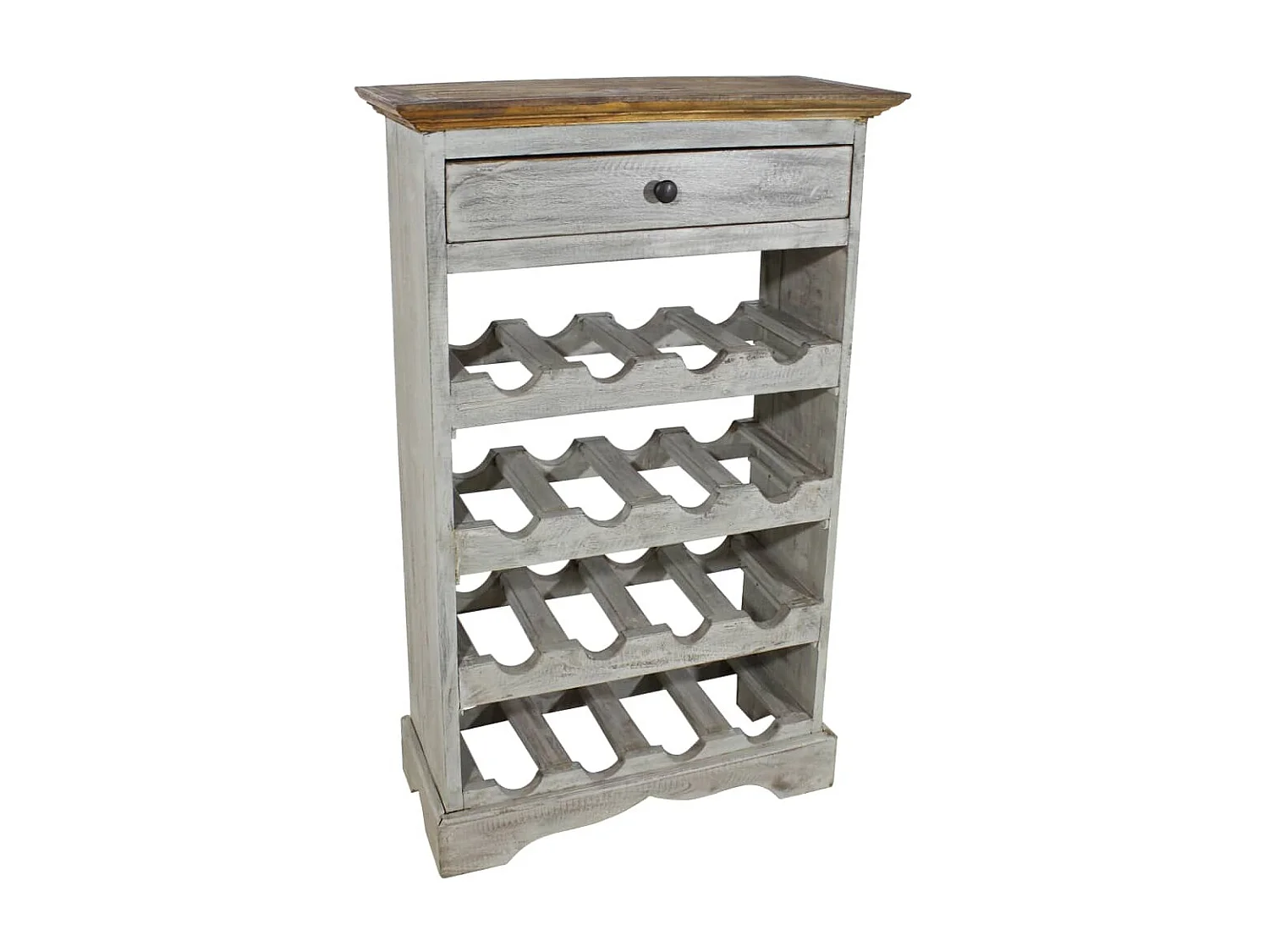 Casier à bouteilles Bois massif de récupération 55 x 23x85