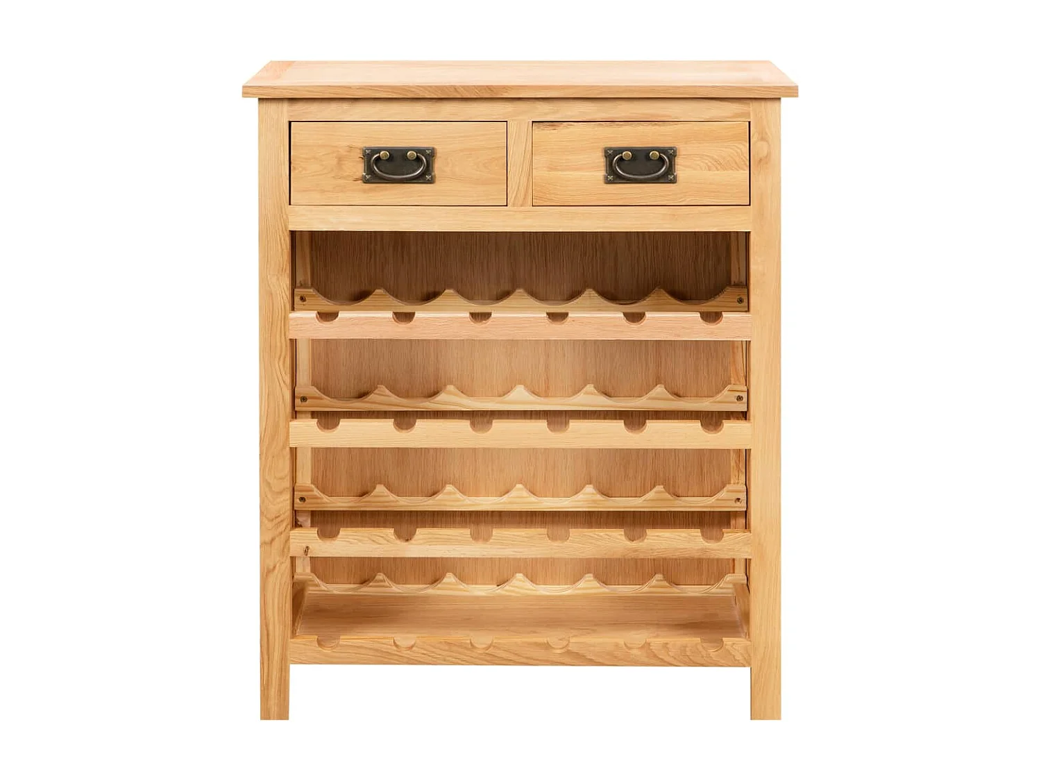 Casier à bouteilles 72 x 32x90 Bois de chêne massif