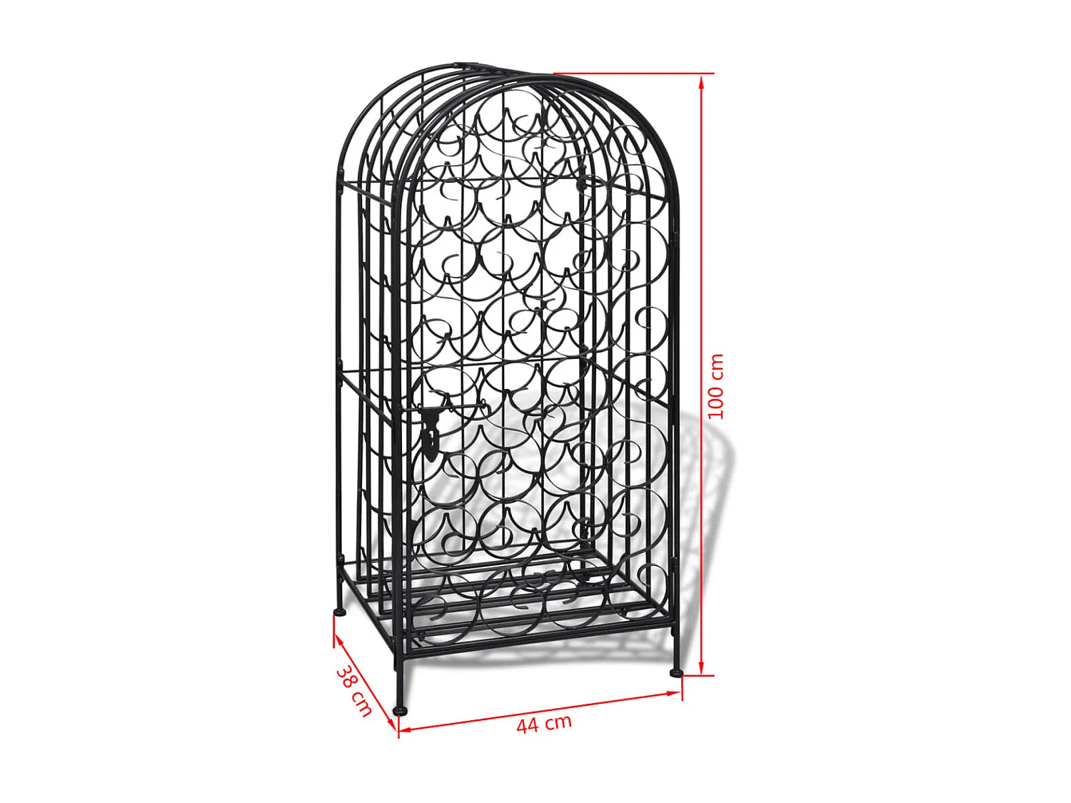 Casier à bouteilles pour 35 bouteilles Métal