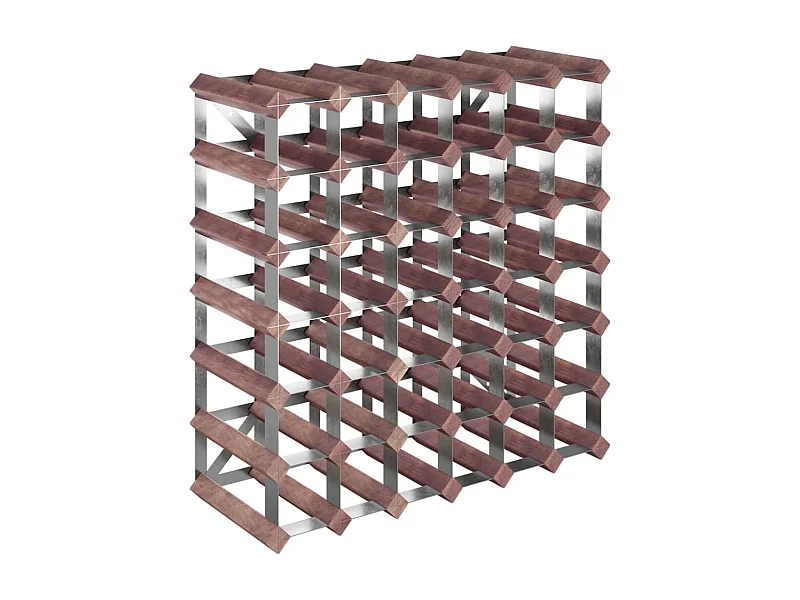 Casier à bouteilles pour 42 bouteilles Marron Bois pin solide