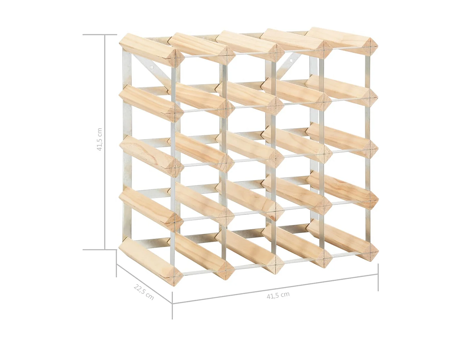 Casier à bouteilles pour 20 bouteilles Pinède solide