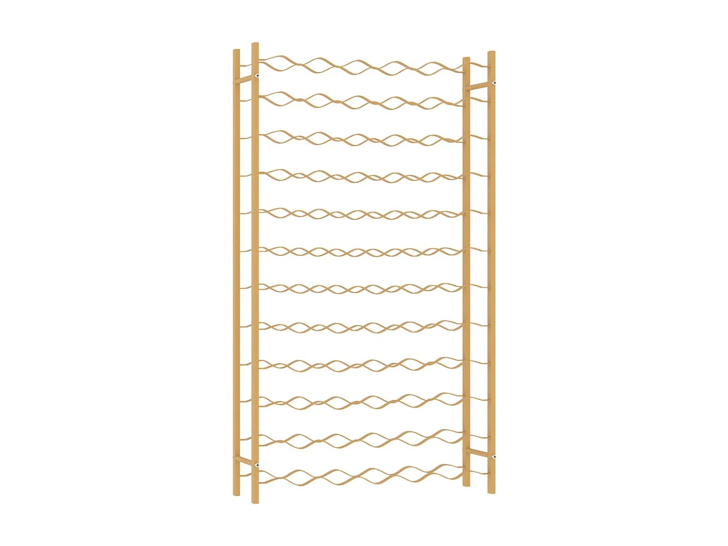 Casier à bouteilles pour 72 bouteilles Doré Métal