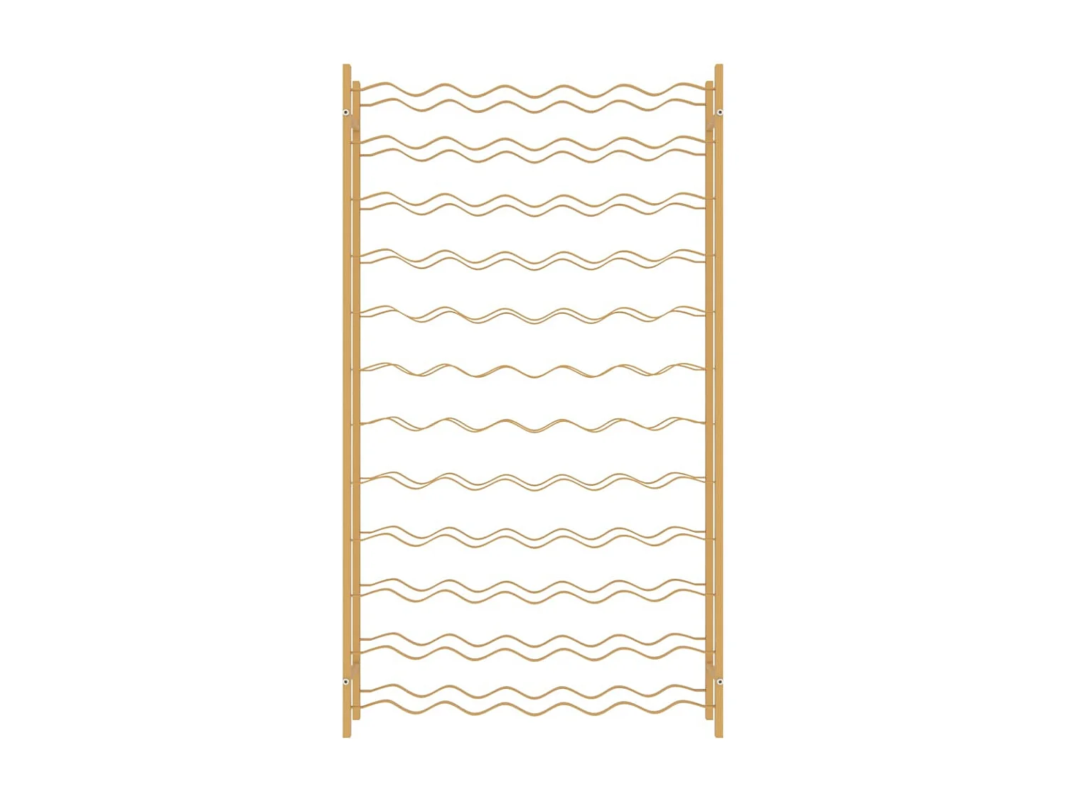 Casier à bouteilles pour 72 bouteilles Doré Métal