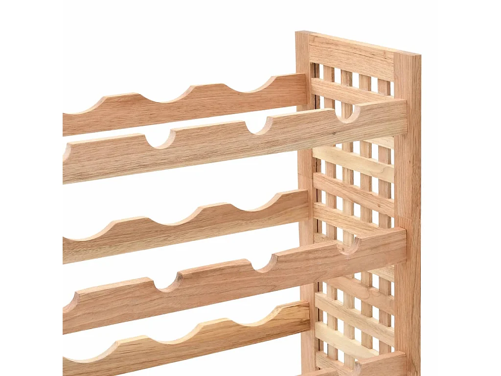 Casier à bouteilles pour 25 bouteilles Bois de noyer 63x25x73