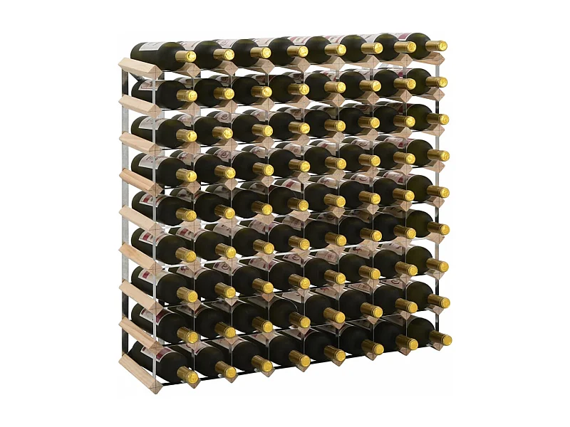 Casier à bouteilles pour 72 bouteilles Pinède solide