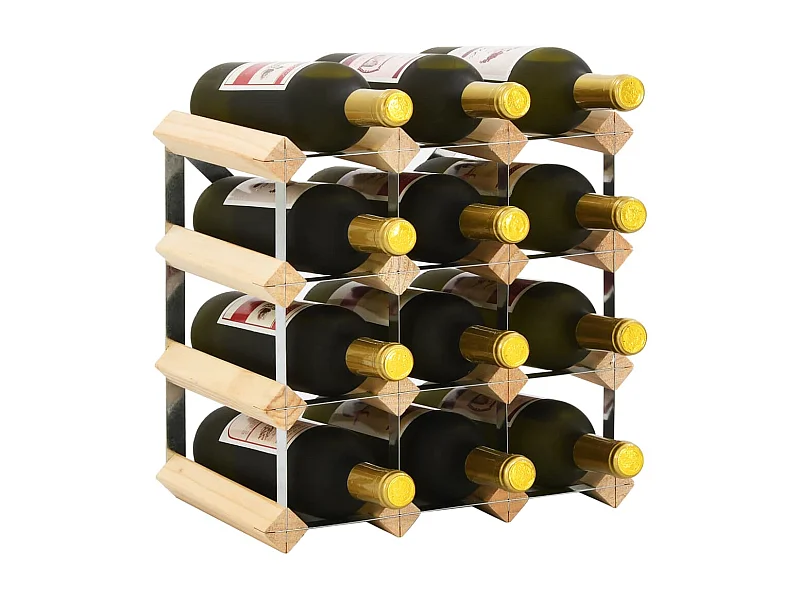 Casier à bouteilles 12 bouteilles Pinède solide