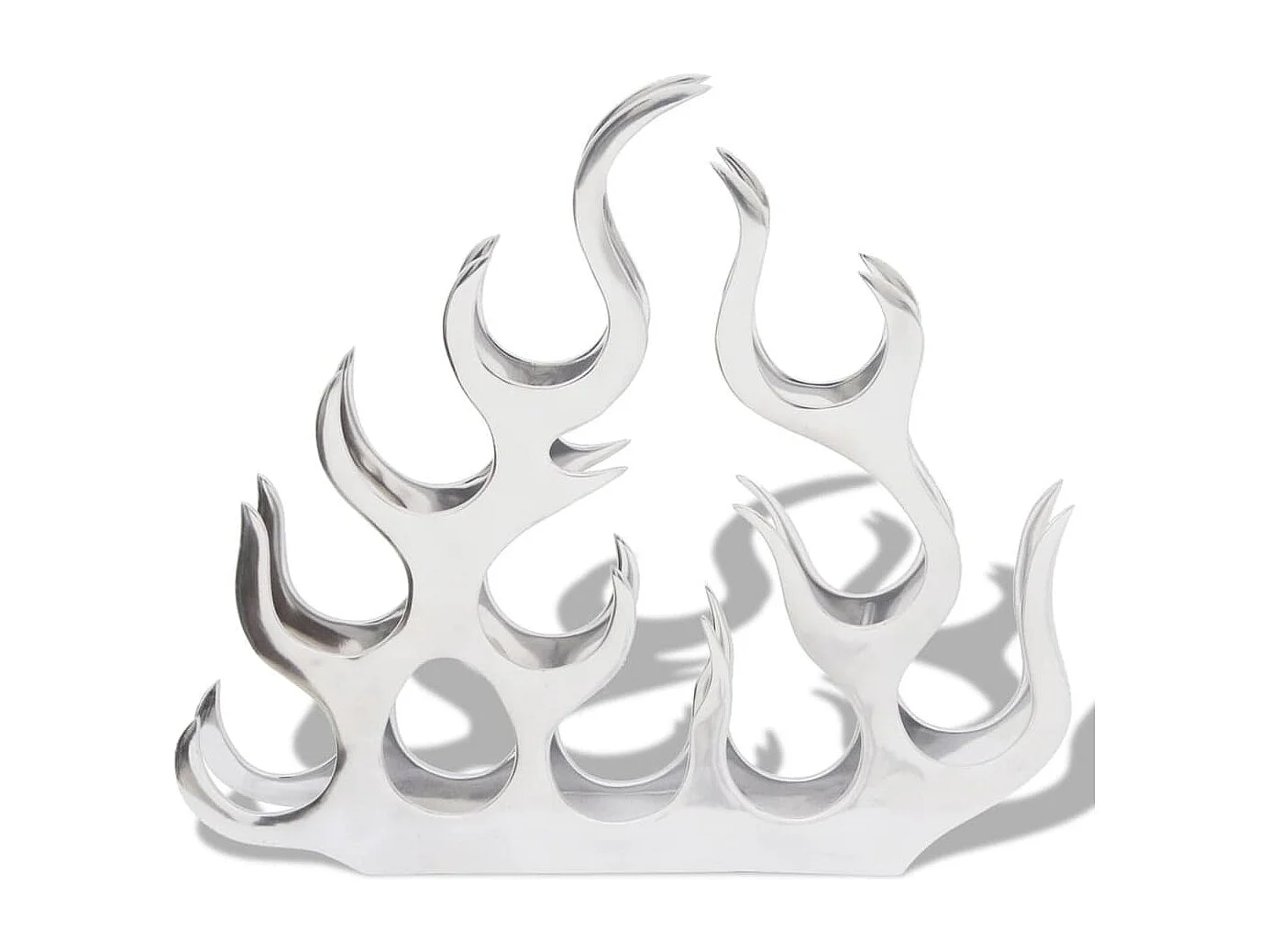 Casier à bouteilles pour 11 bouteilles Argenté Aluminium