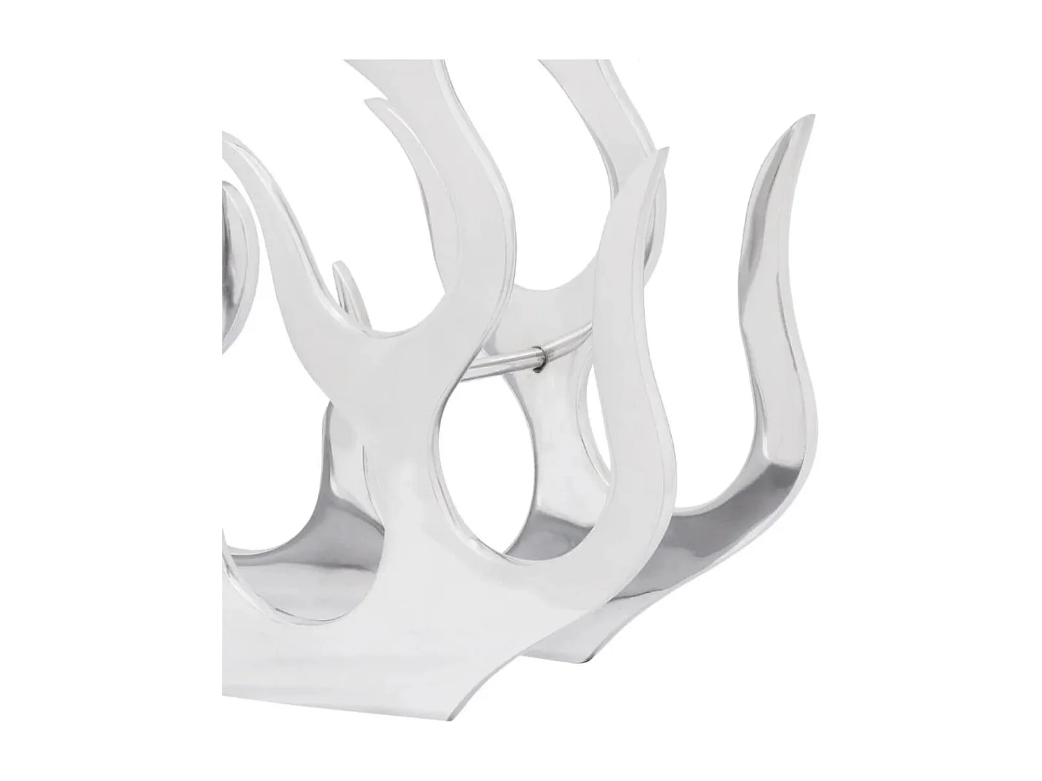 Casier à bouteilles pour 11 bouteilles Argenté Aluminium