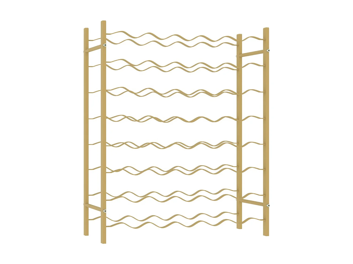 Casier à bouteilles pour 48 bouteilles Doré Métal