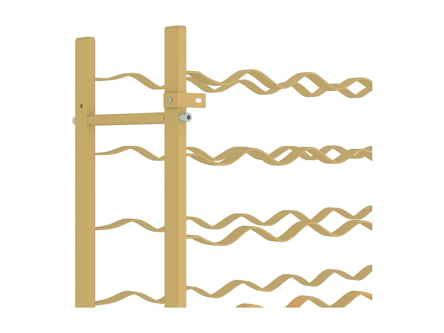 Casier à bouteilles pour 48 bouteilles Doré Métal