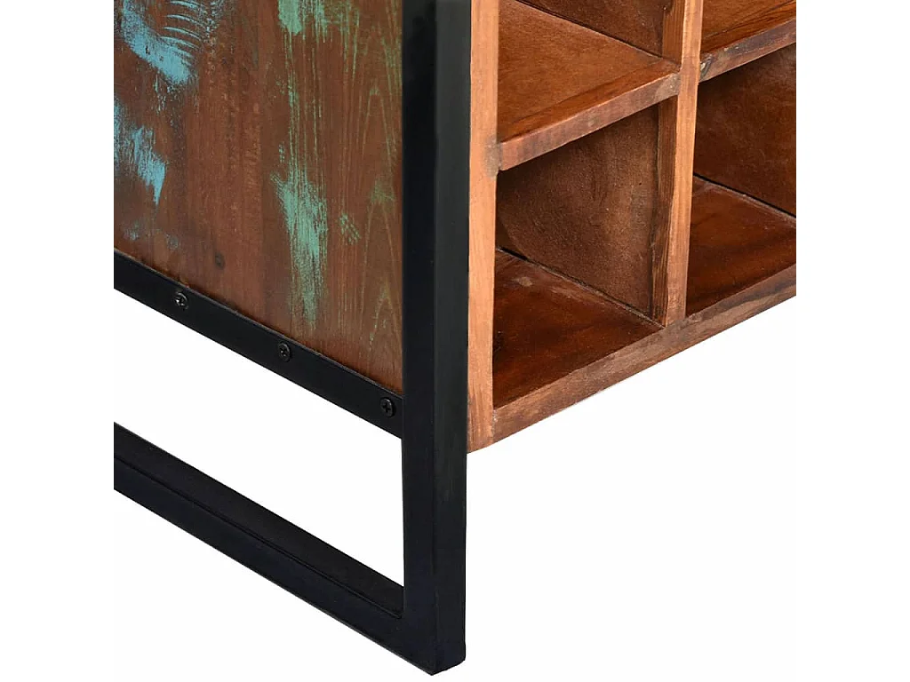 Casier à bouteilles 16 bouteilles Bois massif de récupération