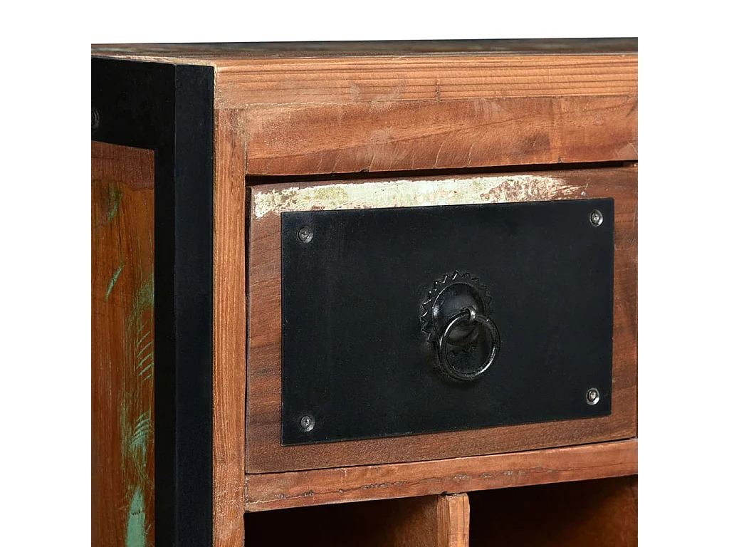 Casier à bouteilles 16 bouteilles Bois massif de récupération