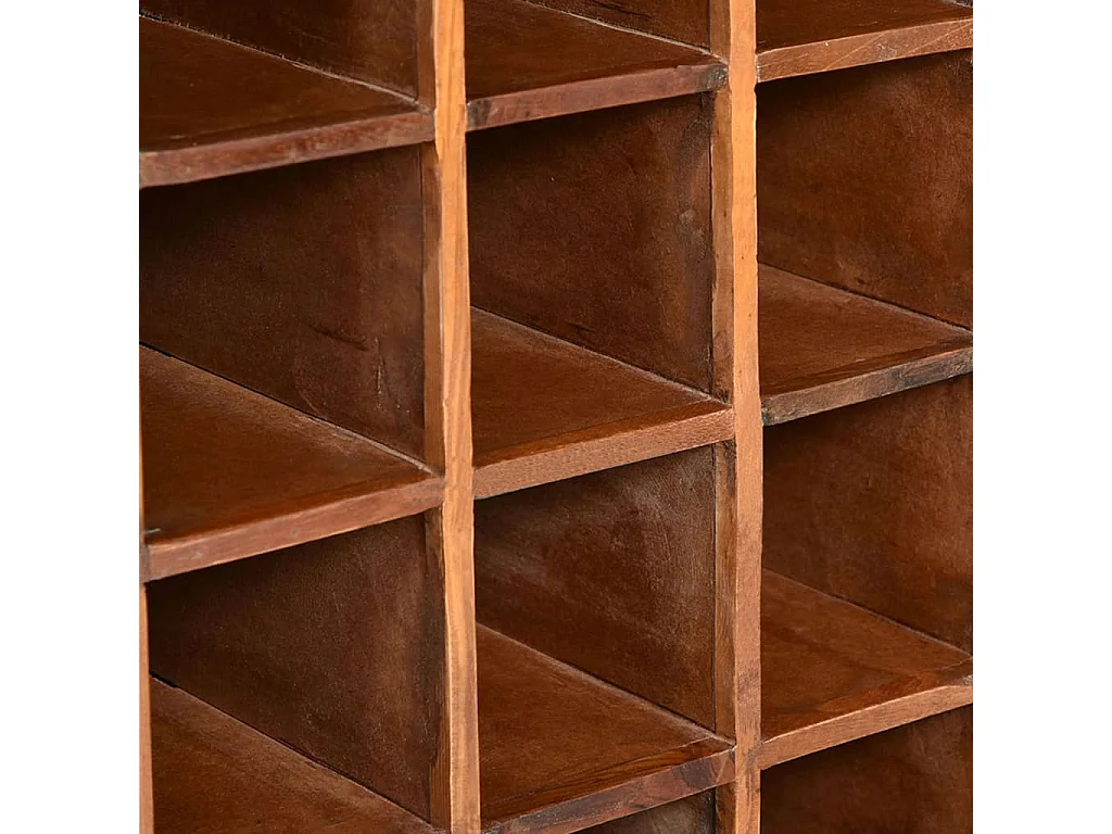 Casier à bouteilles 16 bouteilles Bois massif de récupération