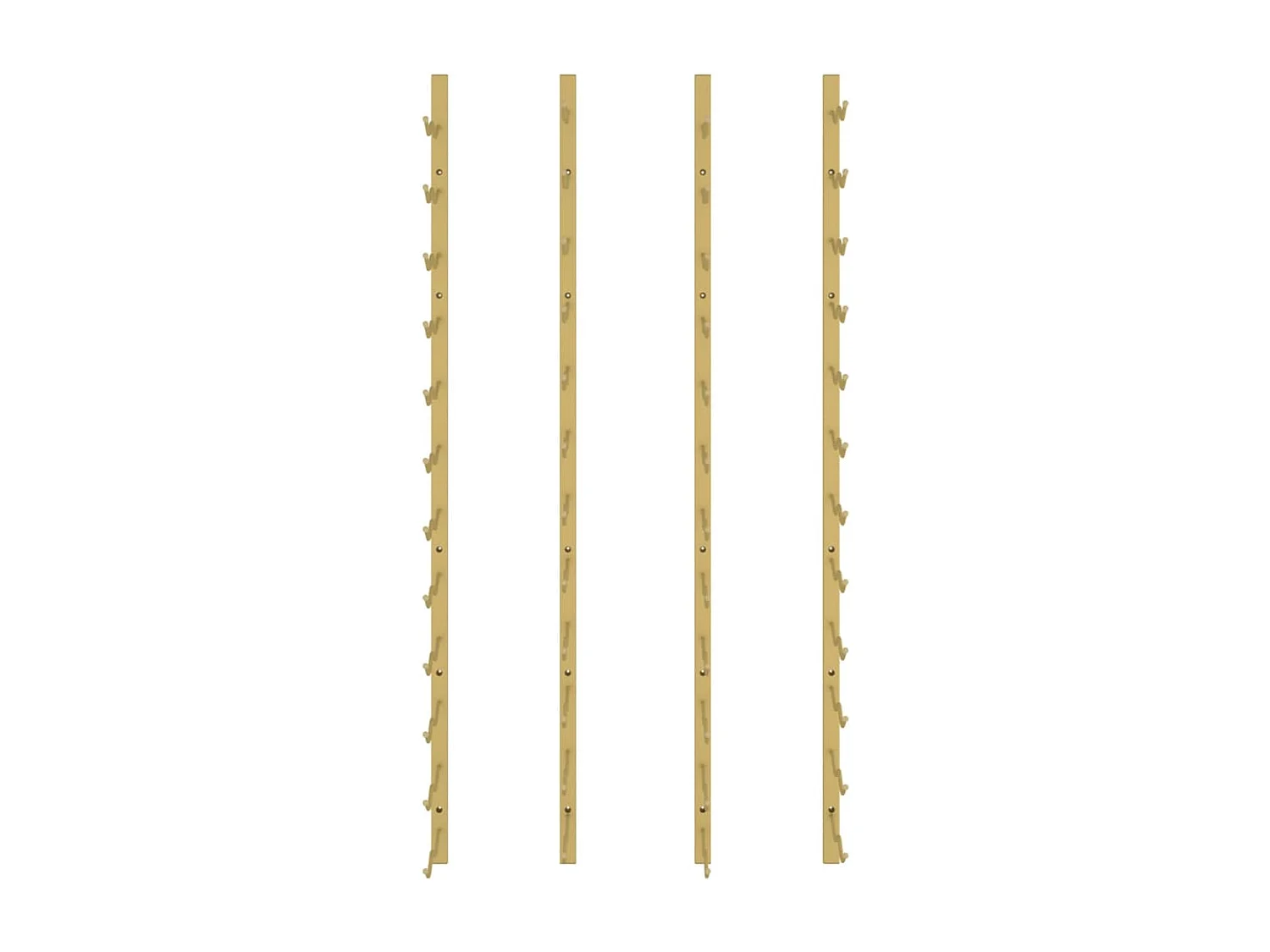 Casier à vin mural pour 24 bouteilles 2 pcs Doré Fer