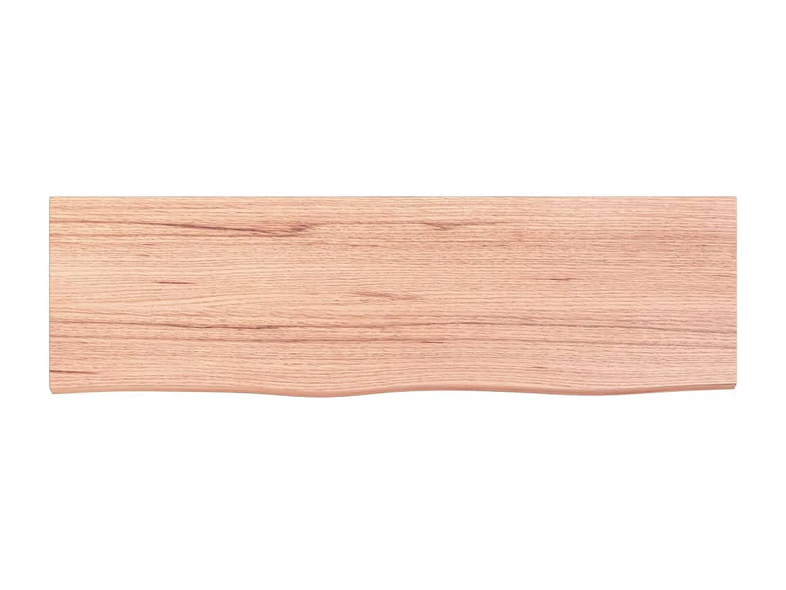 Étagère murale marron clair 100x30x4 bois chêne massif traité