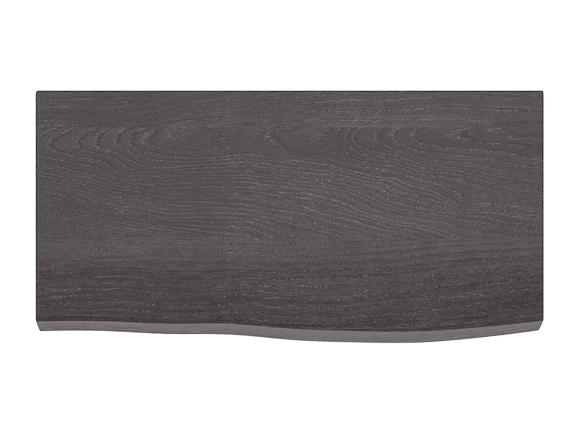 Étagère murale gris foncé 60x30x4 bois chêne massif traité