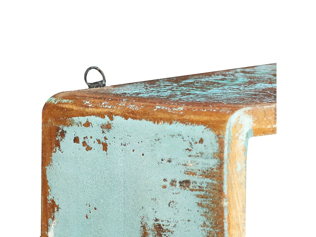 Ensemble d'étagère cube 3 pcs Bois solide de récupération